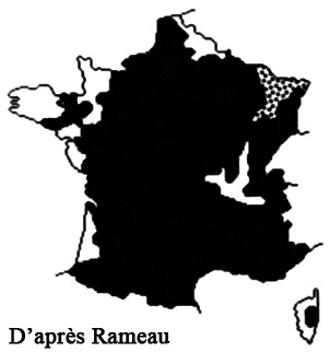 Genévrier commun-Répartition France