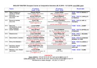 European Course "Comparative Genomics"