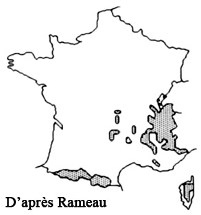 Genévrier nain-Répartition France